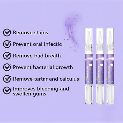 Dog Oral Repair Gel, 3 Pack Plant-Based Dental Gel for Dogs for Fresh Breath and Teeth Cleaning at Home