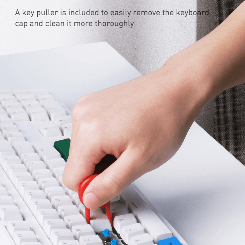5-in-1 Keyboard and Earphone Cleaner Kit, Electronics Cleaning Brush and Pen for Earbuds, Keyboards and Cases, 2 Colors