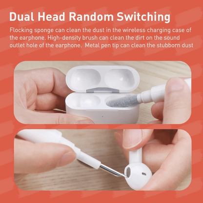 5-in-1 Keyboard and Earphone Cleaner Kit, Electronics Cleaning Brush and Pen for Earbuds, Keyboards and Cases, 2 Colors