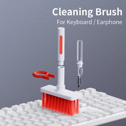 5-in-1 Keyboard and Earphone Cleaner Kit, Electronics Cleaning Brush and Pen for Earbuds, Keyboards and Cases, 2 Colors