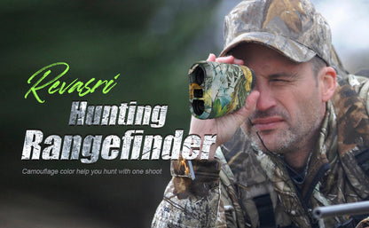 Laser Hunting Range Finder, 1000 Yard Rangefinder with 6.5X Magnification, 7 Modes & USB-C, Rainproof for Bow and Rifle Hunting