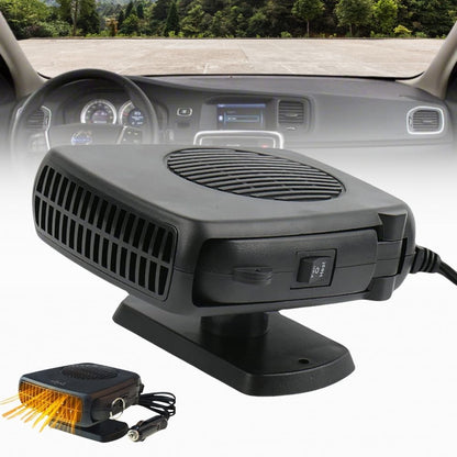 12V Ceramic Car Heater Fan, Plug-In Portable Car Heater and Windshield Defroster with Thermostat for Cars, Trucks & RVs