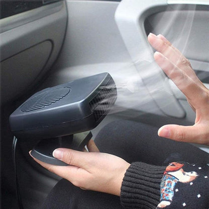 12V Ceramic Car Heater Fan, Plug-In Portable Car Heater and Windshield Defroster with Thermostat for Cars, Trucks & RVs