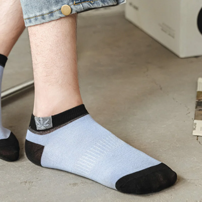 Cotton Ankle Socks for Men, 20 Pairs Breathable Low-Cut No-Show Socks for Everyday, Sports and Casual Wear