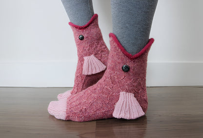 3D Knitted Animal Socks, Novelty Cotton Crocodile and Shark Socks for Kids and Adults, 6 Styles, Fun Gift