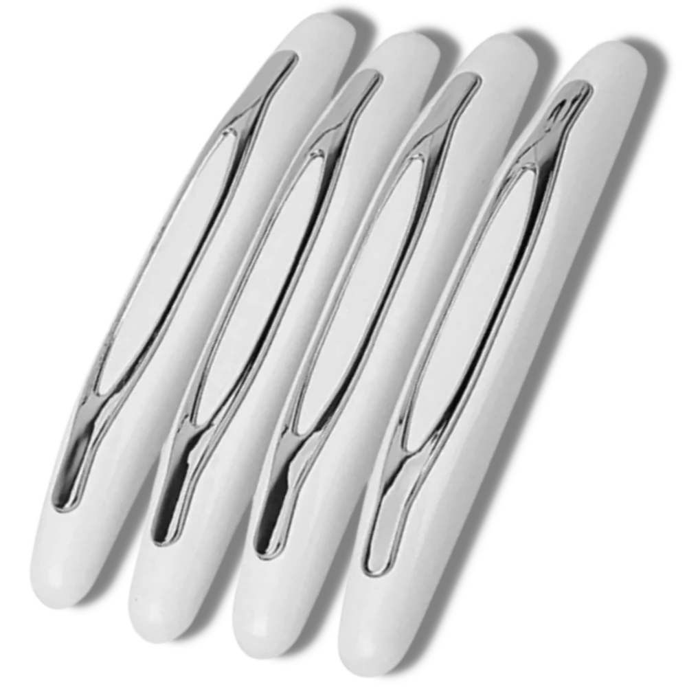 Car Door Protection Strips, 4 Pack Rubber Edge Guards for Door, Bumper and Mirror Anti-Scratch, 3 Colors
