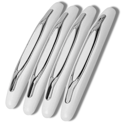 Car Door Protection Strips, 4 Pack Rubber Edge Guards for Door, Bumper and Mirror Anti-Scratch, 3 Colors