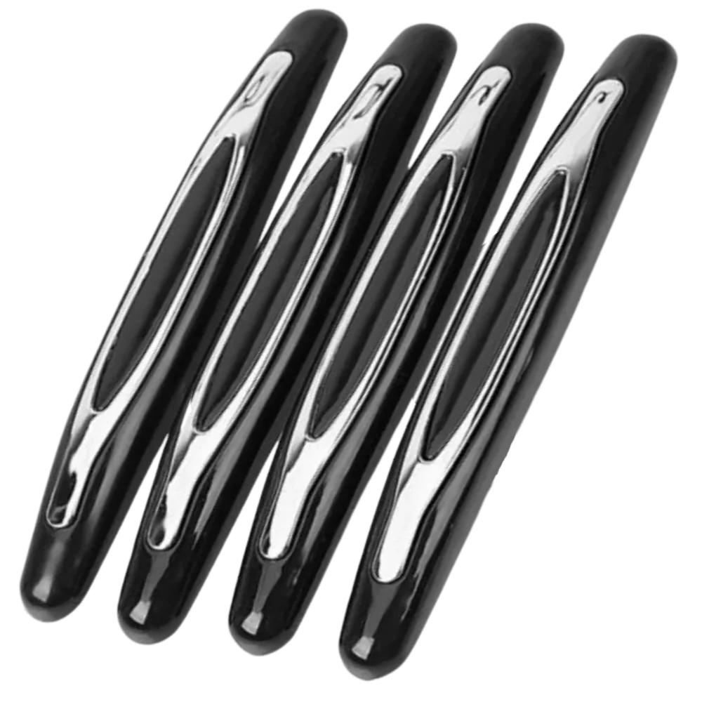 Car Door Protection Strips, 4 Pack Rubber Edge Guards for Door, Bumper and Mirror Anti-Scratch, 3 Colors