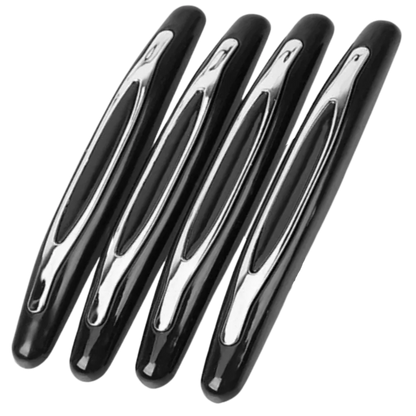Car Door Protection Strips, 4 Pack Rubber Edge Guards for Door, Bumper and Mirror Anti-Scratch, 3 Colors