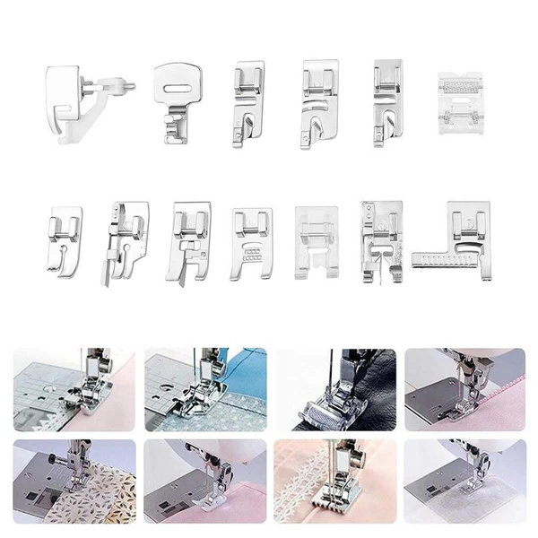 Presser Foot Set, 42-Piece Sewing Machine Presser Feet Kit for Quilting, Hemming and Zipper Stitching