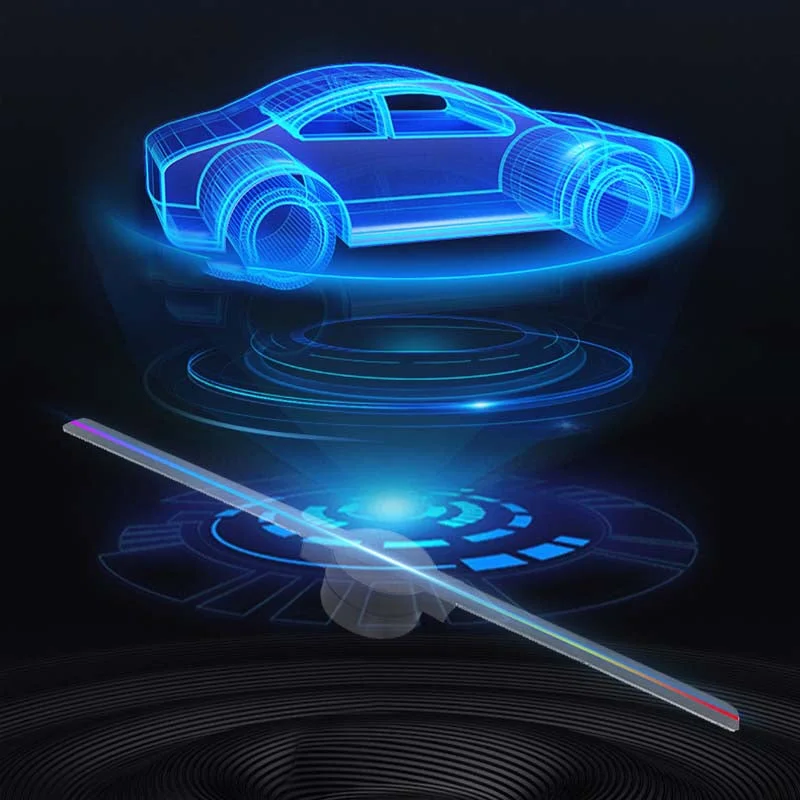 3D Hologram Fan Projector, LED Holographic Advertising Display for Store, Business and Event Signage