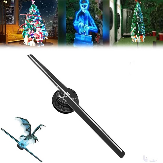 3D Hologram Fan Projector, LED Holographic Advertising Display for Store, Business and Event Signage