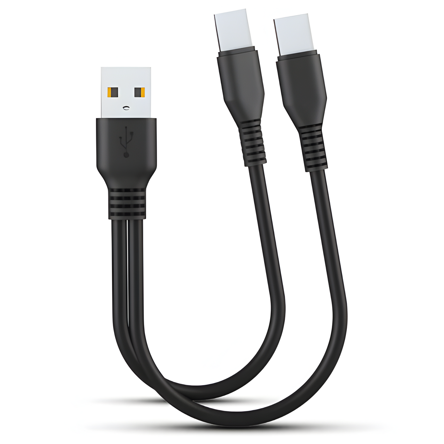 2-in-1 Multi-Port Charging Cable, USB-C and Micro USB Fast Charging Cord for Samsung, Xiaomi, Huawei & Android Phones