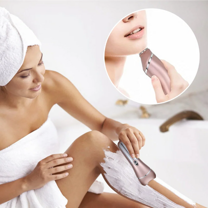 Electric Shaver for Women, 3-in-1 Rechargeable Waterproof Razor, Trimmer and Epilator for Face, Legs and Bikini