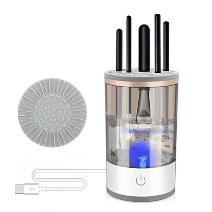 Electric Makeup Brush Cleaner, Automatic UV Sterilizing Brush Washer and Dryer for Cosmetic Brushes, Vanity Cleaner