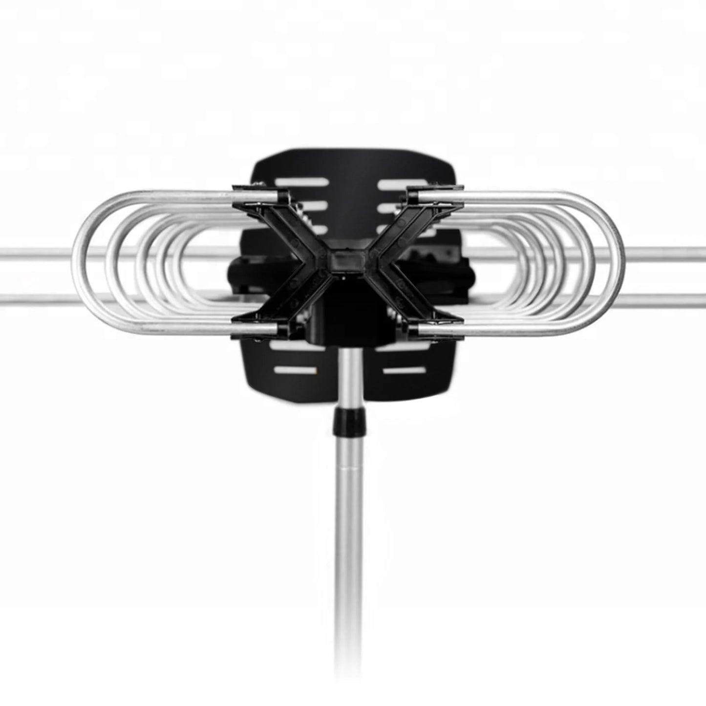 Motorized Outdoor TV Antenna, 360-Degree Auto-Rotor Long-Range HDTV Antenna for Free Local Channels, Cord-Cutting & Rural Areas