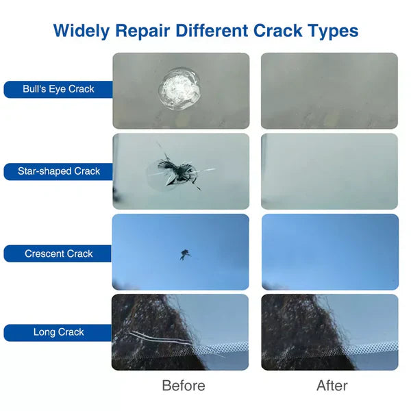 Windshield Glass Repair Fluid, 5 Pack DIY Auto Glass Chip and Crack Repair Kit for Car Windshields