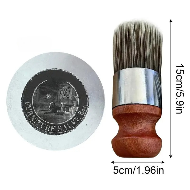 Leather Repair Salve, 120ml Beeswax and Shea Butter Leather Conditioner and Scratch Restorer for Sofas, Car Seats & Bags