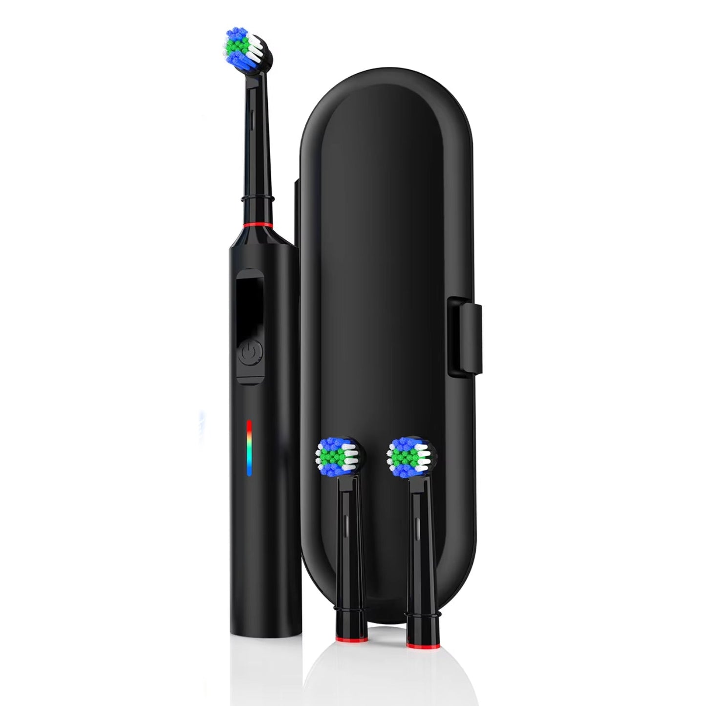 Rotating Electric Toothbrush, Rechargeable Round-Head Power Toothbrush with Pressure Sensor, 3 Modes and Smart Timer